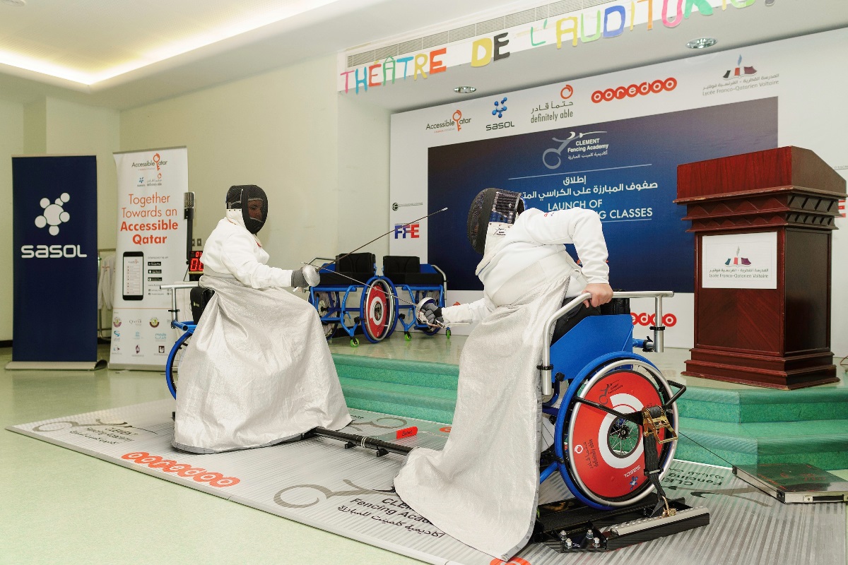 Sasol and Ooredoo Support Qatar’s First Wheelchair Fencing Classes 