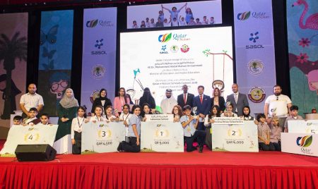 Sasol, Ministry of Education and Higher Education and FEC Honor Winners of Qatar e-Nature School Contest 2018