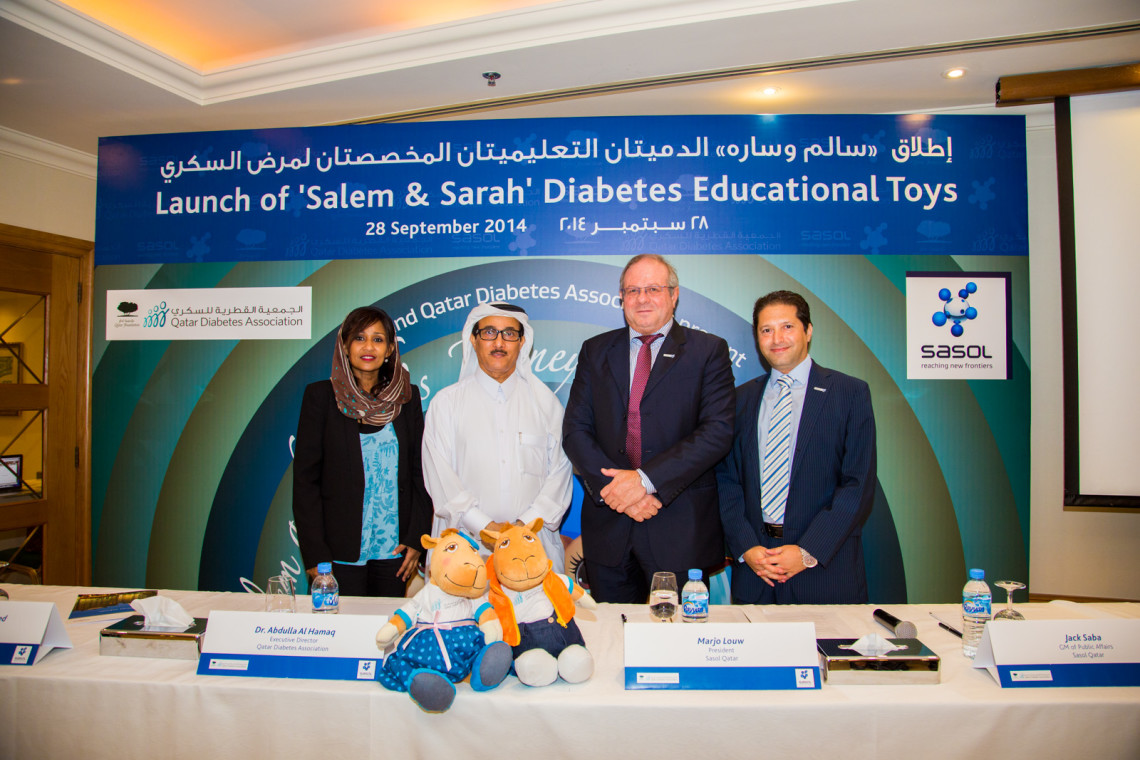 Qatar Diabetes Association and Sasol introduce new mascot toys to ease anxiety in children with diabetes 